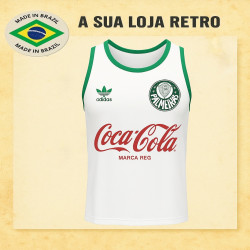 Regata retrô Palmeiras branca