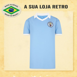 Camisa retrô Manchester city 1980