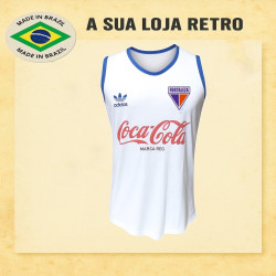 Regata retrô do Fortaleza Esporte Clube branca.