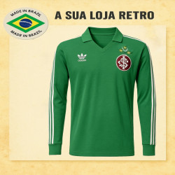 Camisa retrô Internacional goleiro logo verde 1980