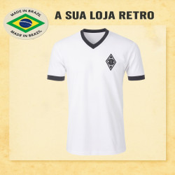 Camisa retrô Borussia Mönchengladbach branca -1976