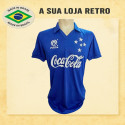 - Camisa retrô Cruzeiro Finta Azul 1990.