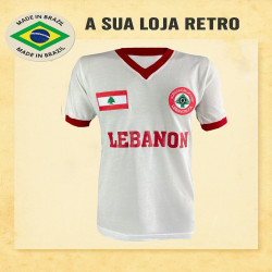 Camisa retrô Libano branca 1966