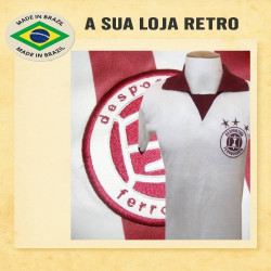 Camisa retrô Desportivo ferroviaria branca 1980