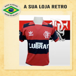 Camisa retrô lubrax 90 anos Flamengo