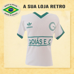 Camisa retrô Goiás Esporte Clube logo branca -1980
