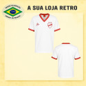 Camisa retrô Vila Nova Futebol Clube branca le Coq 1982