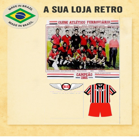 Camisa retrô Clube Atlético Ferroviario 1965