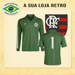 Camisa retrô Flamengo 1981 manga longa