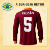 Camisa retrô AS Roma Falcão ML - ITA