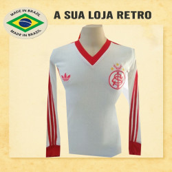 Camisa retrô Internacional branca gola V ML 1978