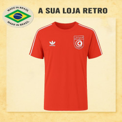 Camisa retrô da Tunisia Vermelha - 1978