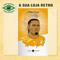 Camisa retrô Costa do Marfim laranja ML