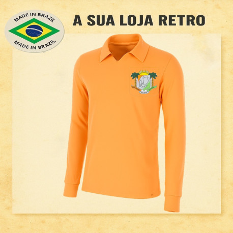 Camisa retrô Costa do Marfim laranja ML