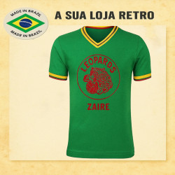 Camisa retrô do Zaire gola V -1974