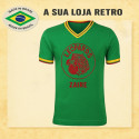 Camisa retrô do Zaire gola V -1974