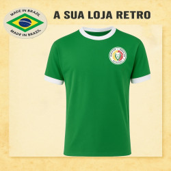 Camisa retrô Senegal logo verde 1980