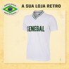 Camisa retrô Senegal Gola Polo 1980