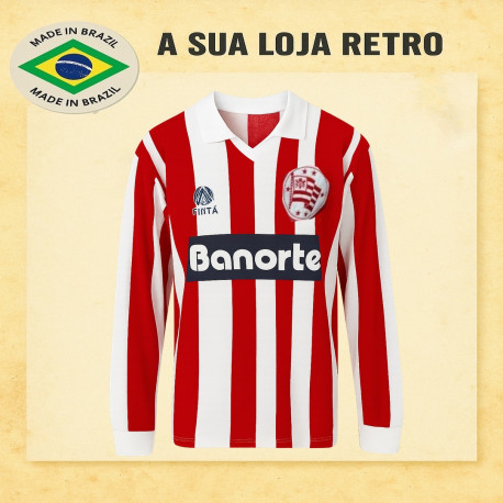 Camisa retrô Nautico ML listrada banorte