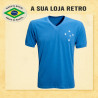 Camisa retrô Cruzeiro azul - 1968 gola em V