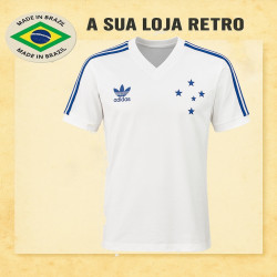 Camisa retrô Cruzeiro branca - 1987