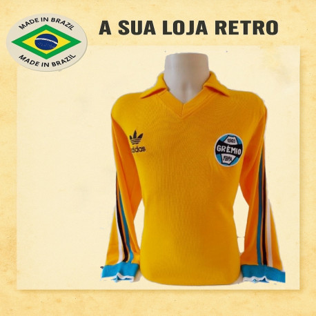 - Camisa retrô Grêmio Goleiro Amarela ML - 1983