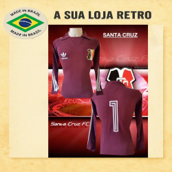 Camisa retro Santa Cruz Futebol Clube vinho banorte