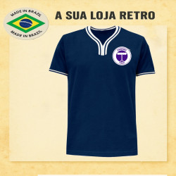 Camisa retrô Pinheiro azul 1970