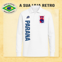 Camisa retrõ Branca Parana Clube ML