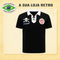 Camisa retrô Preta Fc St Pauli Anti fascist - Ale
