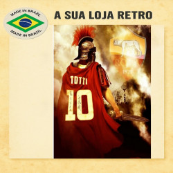 Camisa retrô AS Roma tradicional 1970 - ITA