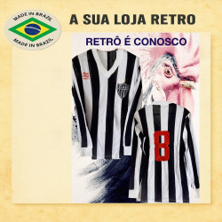 Camisa retrô Atletico mineiro manga longa 1975-80