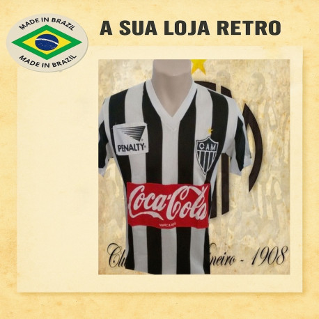 Camisa retrô Atlético Mineiro anos 86 penalty