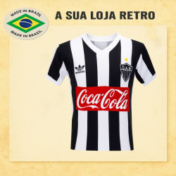 Camisa retrô baby look Atlético Mineiro coca cola