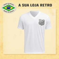 Camisa retrô branca XV de Piracicaba tradicional