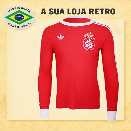 Camisa retro Internacional logo manga longa 1980 