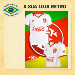Camisa retro Internacional branca umbro manga curta