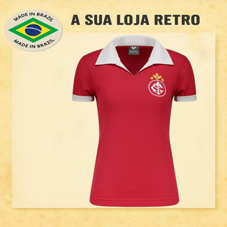Camisa retrô baby look Internacional 