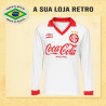 Camisa retro Internacional branca manga longa 