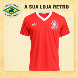 Camisa retrô Internacional logo sem listras 1978