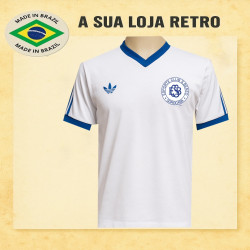 Camisa retrô Esporte Clube São Bento branca logo