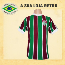 Camisa retrô Fluminense maquina tricolor 1970