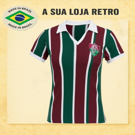 Camisa retrô Baby look Fluminense