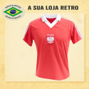 Camisa retrô Polonia Vermelha -1984