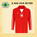 Camisa retrô Polonia Vermelha ML -1978