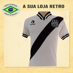 Camisa retro Ponte Preta branca tradicional