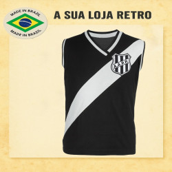 Regata retrô Ponte Preta preta tradicional