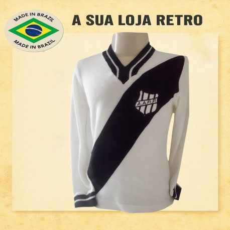 Camisa retrô Ponte Preta branca ml 1977