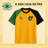 Camisa retrô logo verde e preta Jamaica