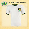 Camisa retrô Jamaica branca reggae boyz